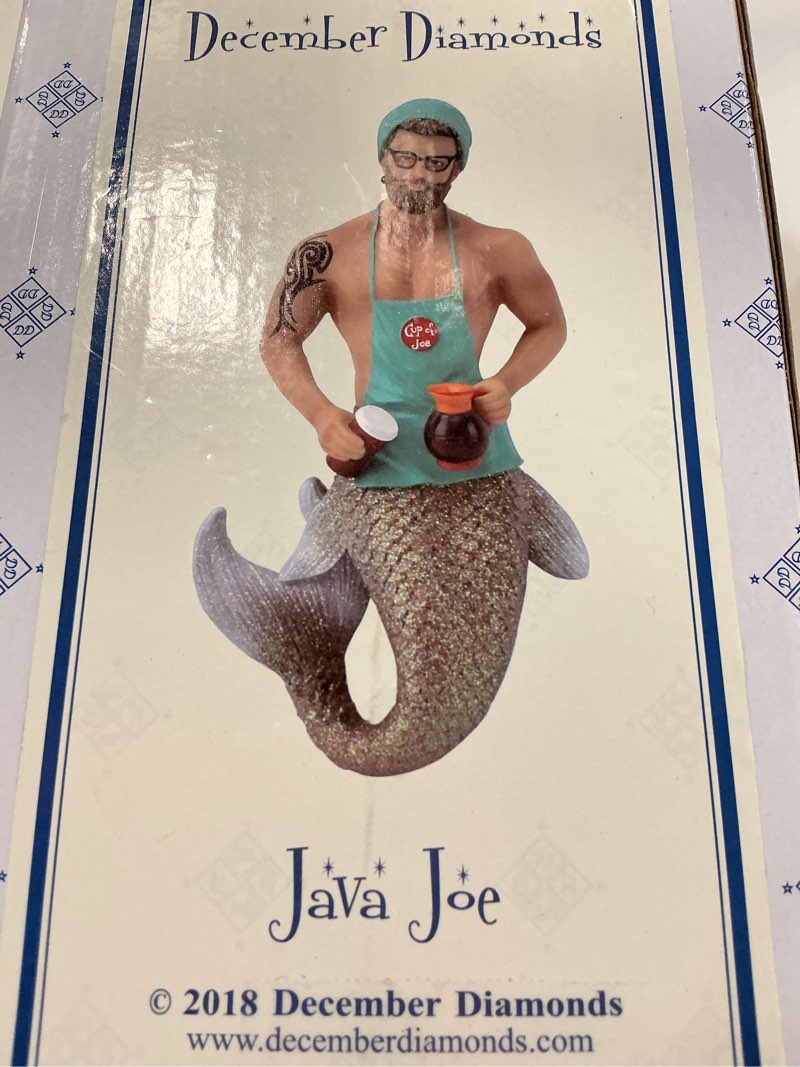 December Diamonds Merman Ornament Java Joe