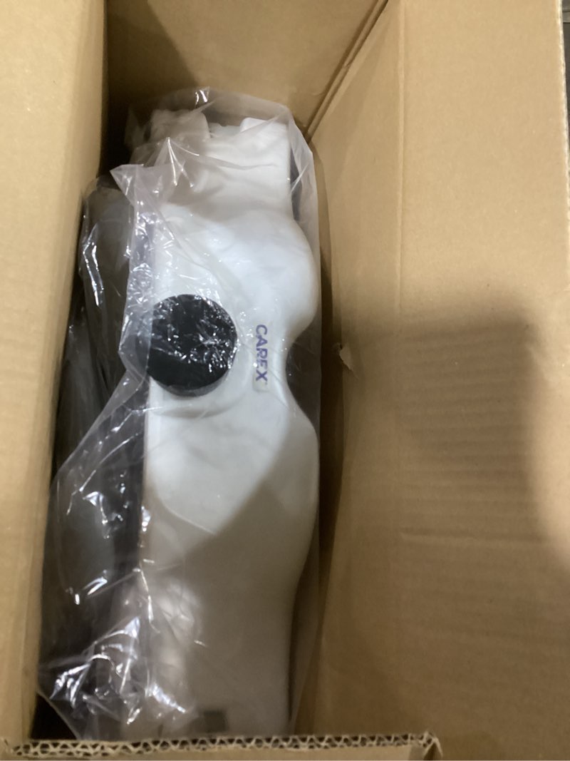 Condition photo showing Good Condition for Carex E-Z Lock Raised Toilet Seat with Handles - 4.5 Inch Toilet Seat Riser with Arms, Toilet Riser Fits Most Toilets, Elongated or Round, Toilet Seat Lifter, White