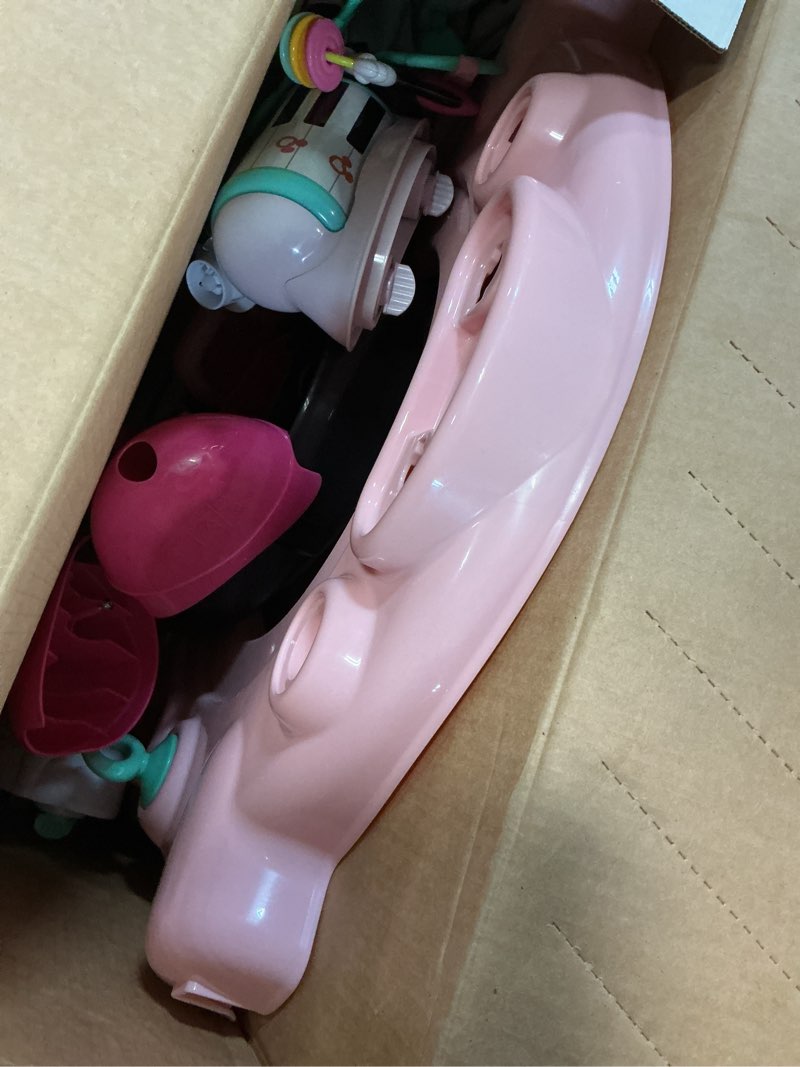 Condition photo showing Good Condition for bright starts disney baby minnie mouse forever besties baby activity center jumper with 10 toys, lights & sounds, 360-degree seat, 6-12 months (pink)