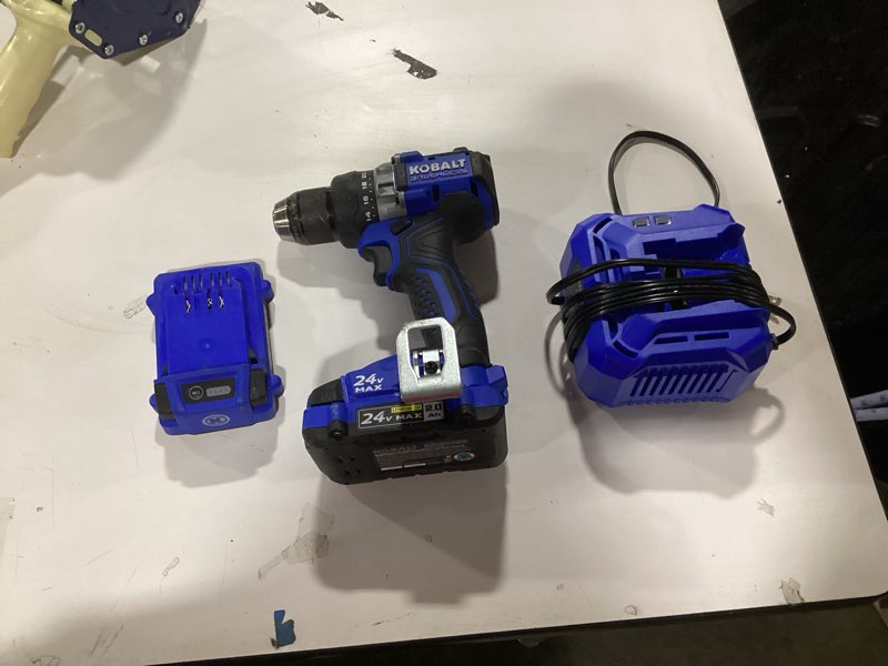 Condition photo showing Good Condition for Kobalt XTR 24-volt 1/2-in Keyless Brushless Cordless Drill ( 1 -Batteries Included, and Charger