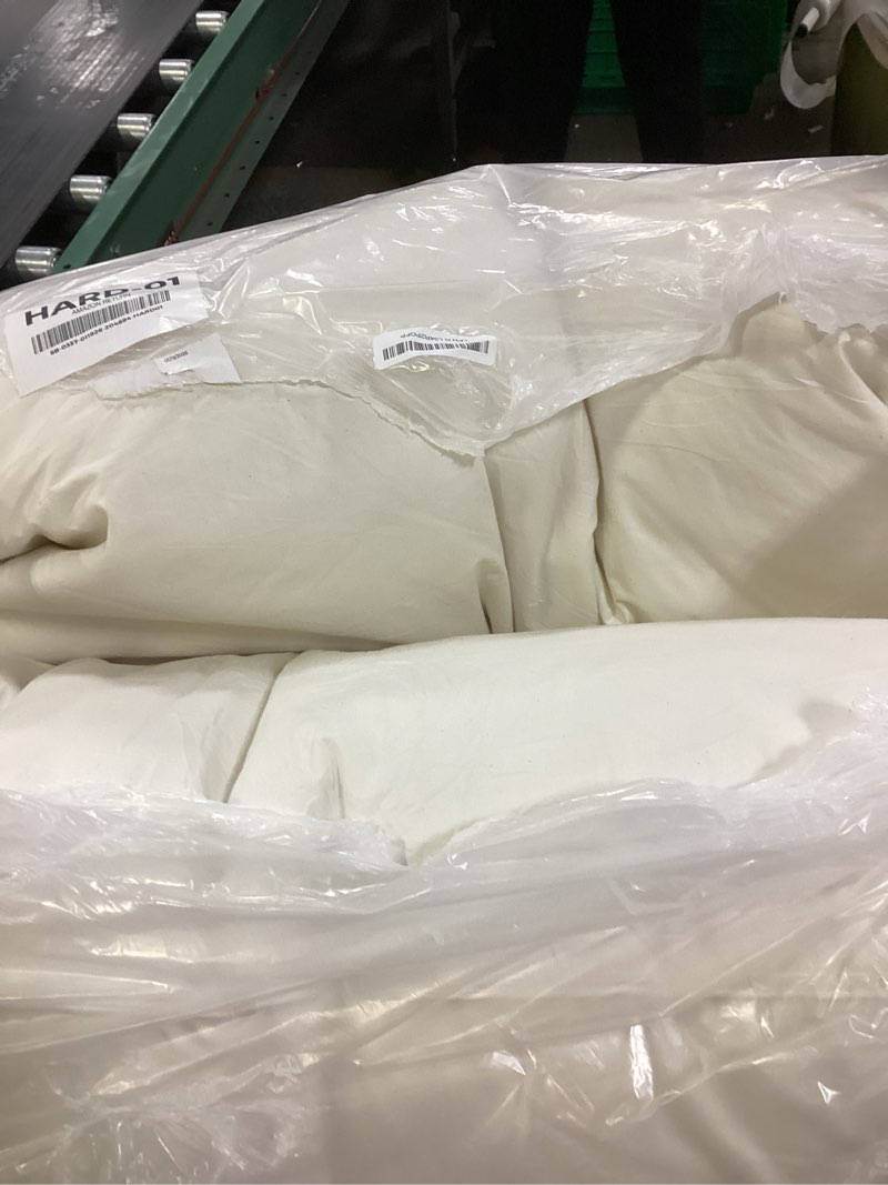 Condition photo showing As Is for puredown® Goose Feather Down Pillows, 100% Organic Cotton Cover, Luxury Hotel Collection Bed Pillows for Sleeping Set of 2, King Size White - Organic King (Pack of 2)