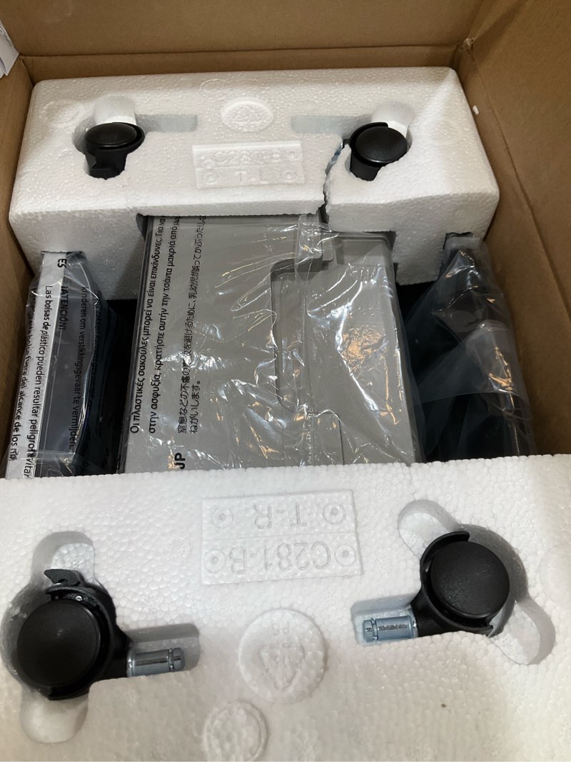 Condition photo showing New/Like New for bonsen 14-sheet paper shredder for home office, heavy duty cross cut shredder with 5.3 gal pullout bin, quiet shredder for cds/credit card/staple, p-4 security, anti-jam system 14-sheet cross cut