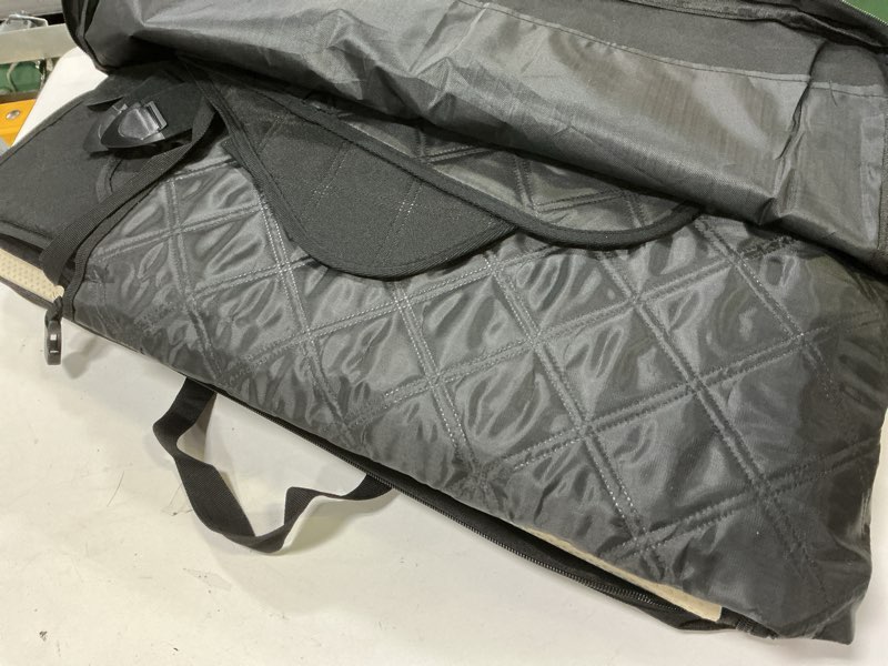 Condition photo showing Good Condition for Back Seat Extender for Dogs- Hard Bottom Car Seat Cover for Pets, Heavy-Duty 900D Waterproof Non-Slip Dog Hammock for Most Cars, SUVs, & Small Trucks (Black, Regular) Black Regular