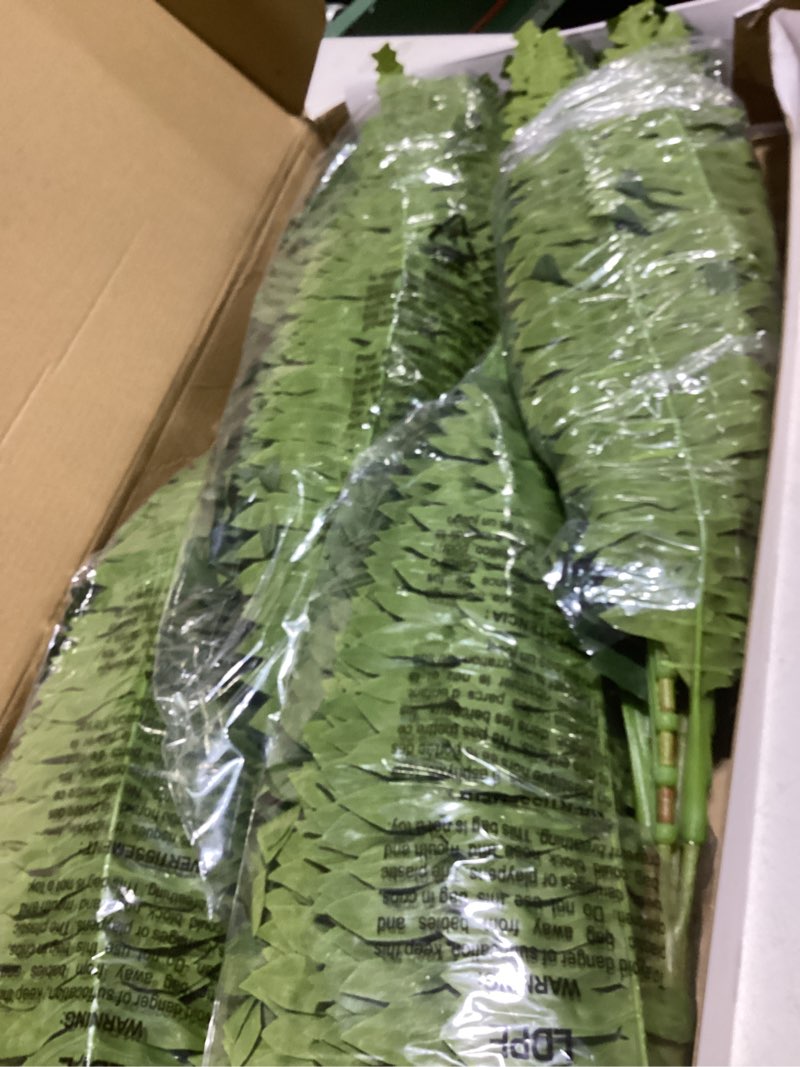 Condition photo showing Good Condition for 35" fake ferns, 4 large artificial bonston ferns bushes plants with 39 fronds for outdoors garden patio porch entrance low maintain home decor