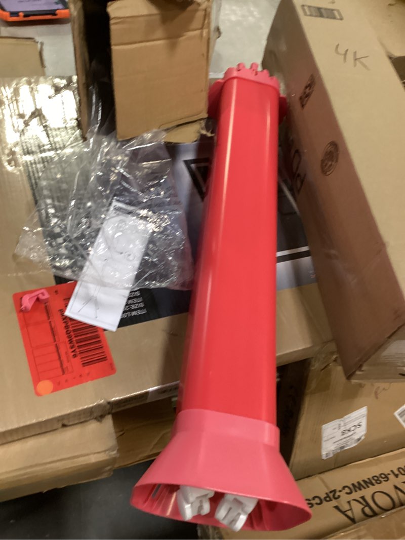 Condition photo showing As Is for Clothes Drying Rack ?Foldable & ?Collapsible Drying Racks with 4-Leg Octopus Design, Large Capacity ?Space Saving Indoor Drying Rack for Bedroom,Balcony,Laundry for Indoor/Outdoor Use?Pink?