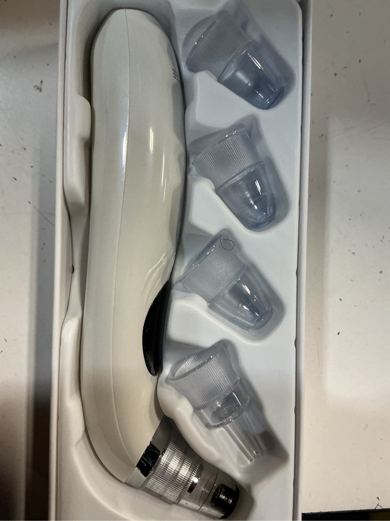 Condition photo showing Good Condition for blackhead remover pore vacuum, upgraded black head remover for face, electric acne comedone whitehead extractor tools-5 suction power, 5 probes, usb rechargeable pimple popper tool kit silver