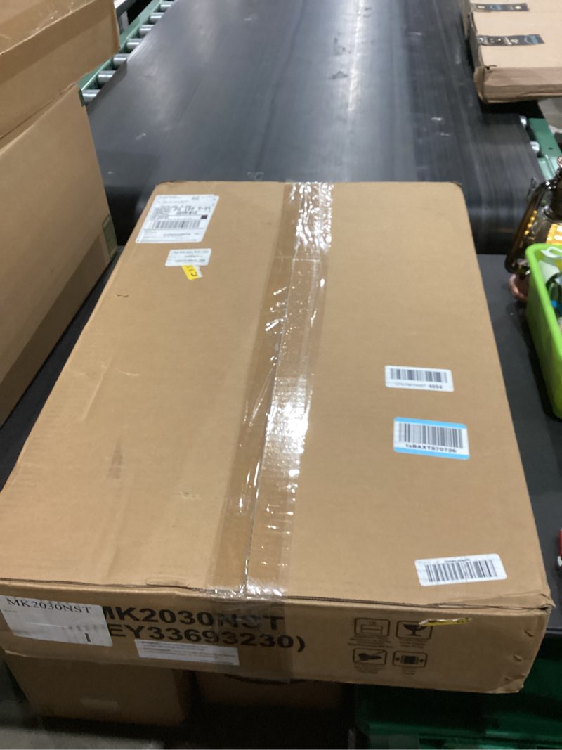 lg 30 in. trim kit for countertop microwave oven in stainless steel mk2030nst