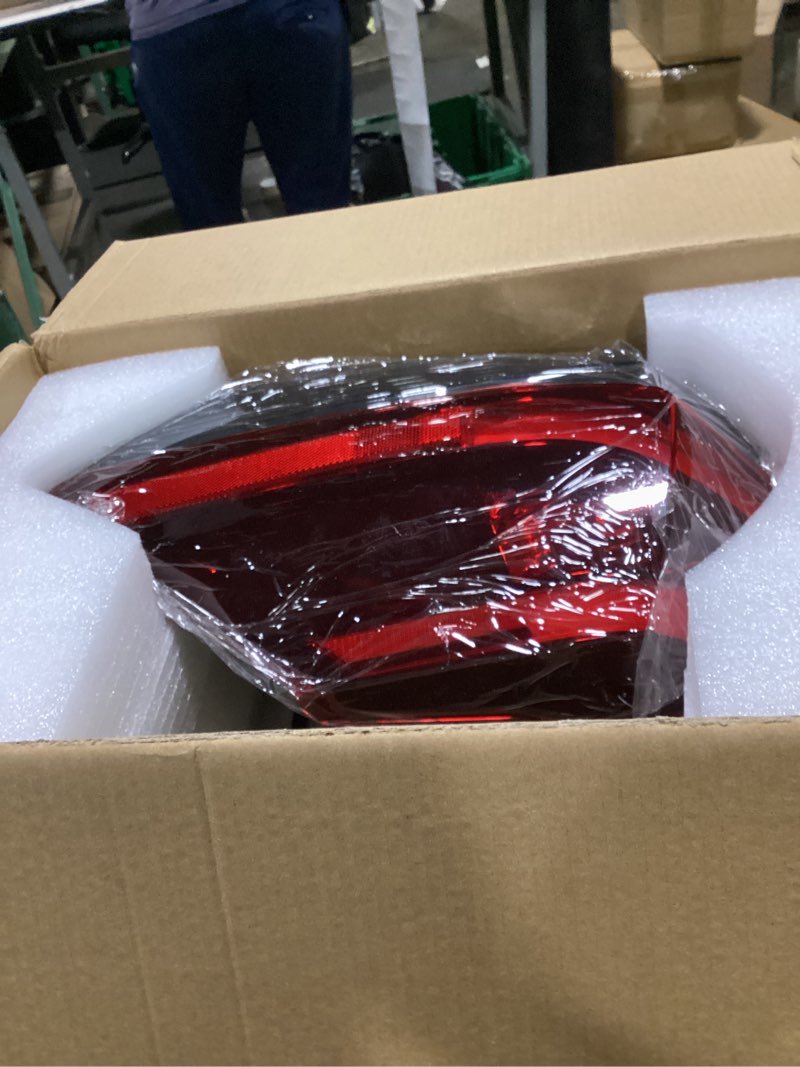 Condition photo showing As Is for (similar to )compatible with 2017-2018 hyundai elantra tail light outer brake usa & halogen type with side marker lamp 92402-f2020(passenger side)