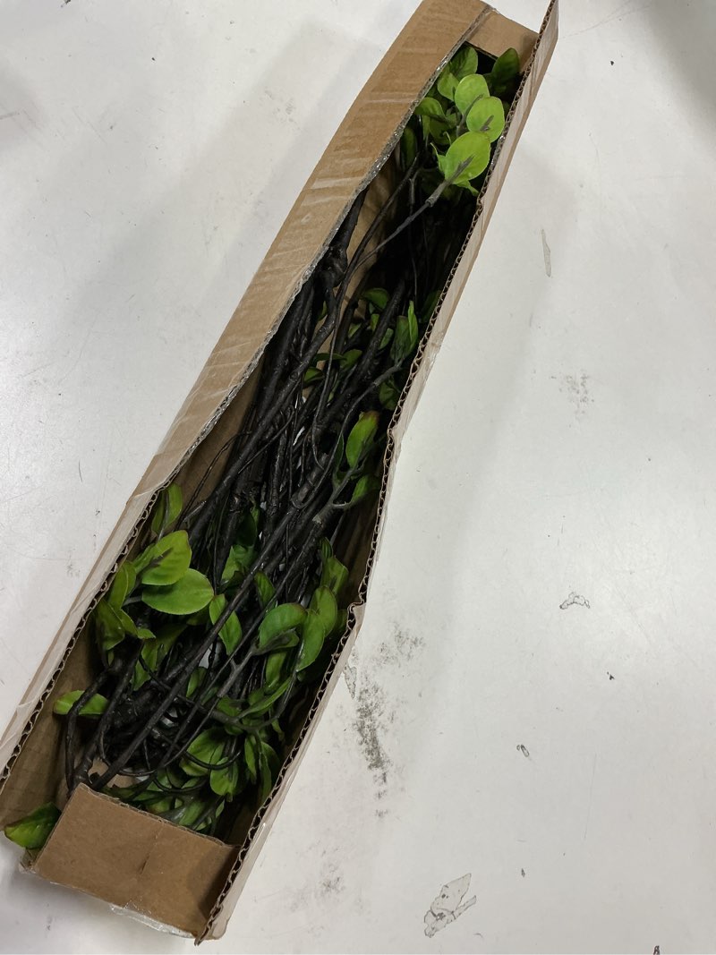 Condition photo showing Good Condition for Waipfaru 4PCS Artificial Ficus Branches for Vase, Faux Greenery Stems for Vase Filler, 47in Realistic Flexible Eucalyptus Stems Fake Artificial Twig Plants Indoor Home Tables Centerpieces Office Decor Green 4 Pcs