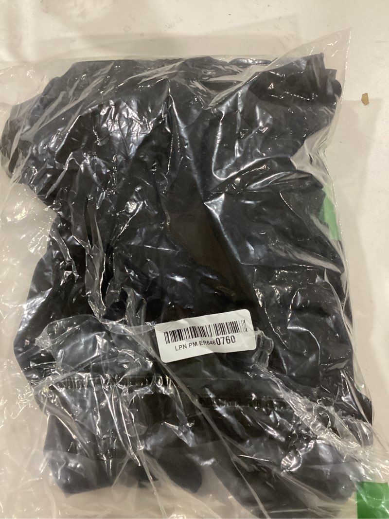 Yajedo Black Dress for Women Funeral 3/4 Sleeve Prom Bodycon Ruffle Work Pencil Midi Dress(Black X-L