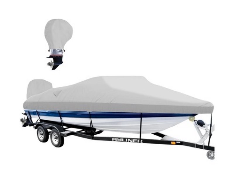 Boatpro 16 Foot Boat Cover,Waterproof 900D Heavy Duty Marine Canvas Trailerab..