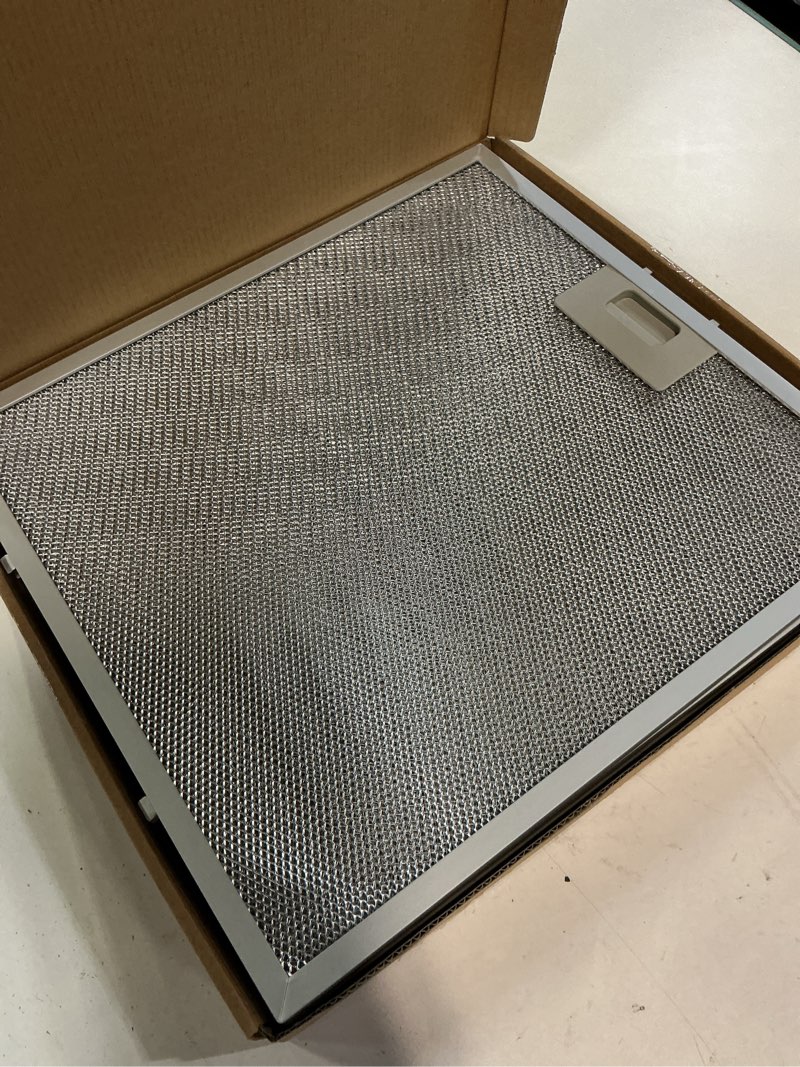 Condition photo showing Good Condition for 4pcs wa0575 range hood filter compatible with vissani 30-inch pyramid and wall mount range hood, 14.37"×13.46"×0.35" filter replacement, wa0575 five-layer aluminum grease filter