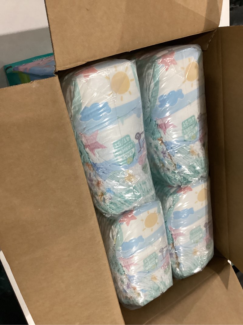 Condition photo showing New/Like New for pampers training pants - easy ups girls & boys - size 4t-5t, 104 count, peppa pig potty underwear (packaging may vary) 4t-5t 104