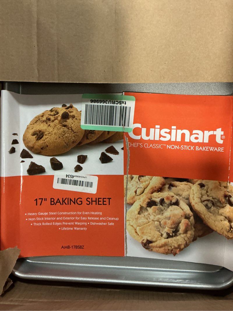 Condition photo showing Good Condition for cuisinart baking sheet, 17 inch sheet pan for baking, bronze, amb-17bsbz bakeware set 17-inch