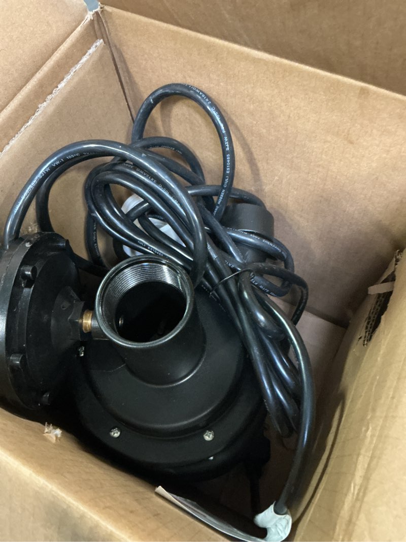 Condition photo showing As Is for Star Water Systems 1/3 HP 1320 gph Thermoplastic Diaphragm Switch Top AC Sink Pump System