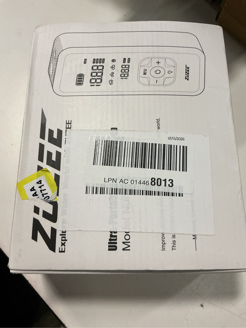 Condition photo showing New/Like New for zuzee tire inflator portable air compressor - 4x faster inflation, 150psi air pump for car tires with digital pressure gauge/led light, portable tire inflator for car, moto, bike, ball, etc(black)