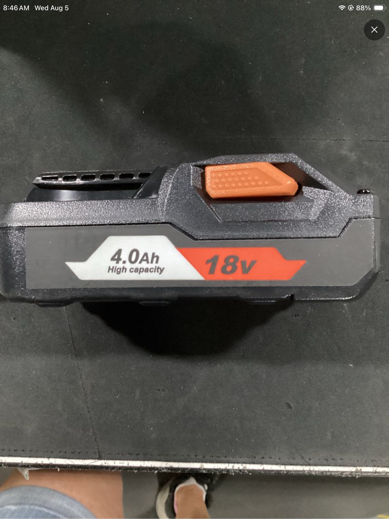 Condition photo showing As Is for ferryboat 18v 4.0ah battery replacement for ridgid 18v battery compatible with ridgid lithium battery r840087 r840083 r840085 r840086 cordless drill tools 