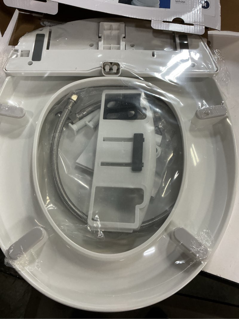 Condition photo showing Good Condition for brondell  ecoseat round white bidet seat with adjustable pressure s101-rw