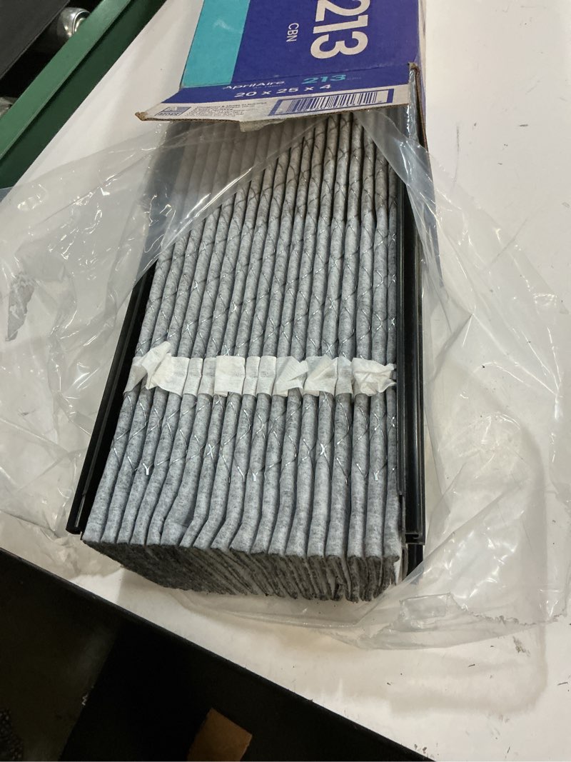 Condition photo showing Good Condition for aprilaire 213cbn replacement filter for aprilaire whole house air purifiers  merv 13 with carbon healthy home allergy  odor reduction 20x25x4 air filter pack of 1