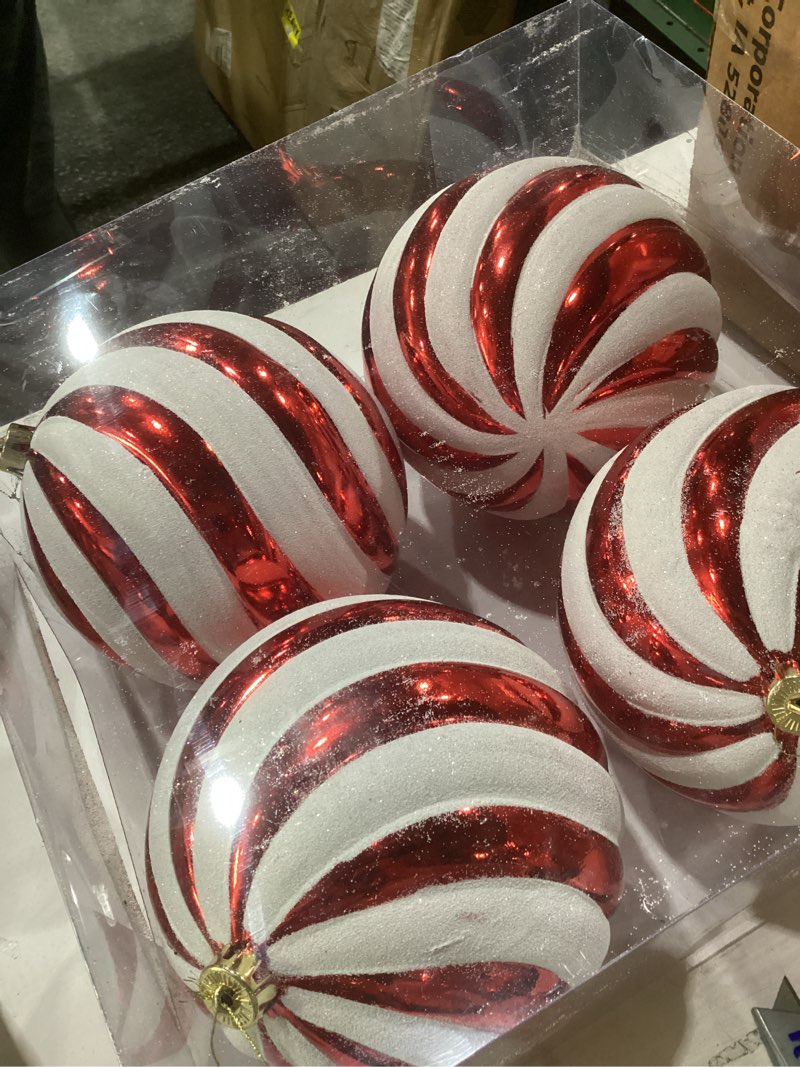 4 jumbo ornaments