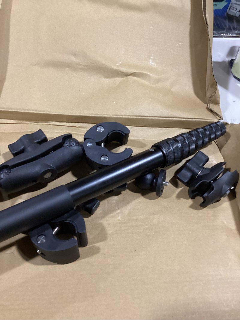 Condition photo showing Good Condition for brdrc motorcycle mount for insta360 x5 x4, bike handlebar clamp mounts 59" invisible selfie stick bundle kit for insta 360 x5 x4 x3 x2 x one, for dji osmo 360, for gopro camera accessories