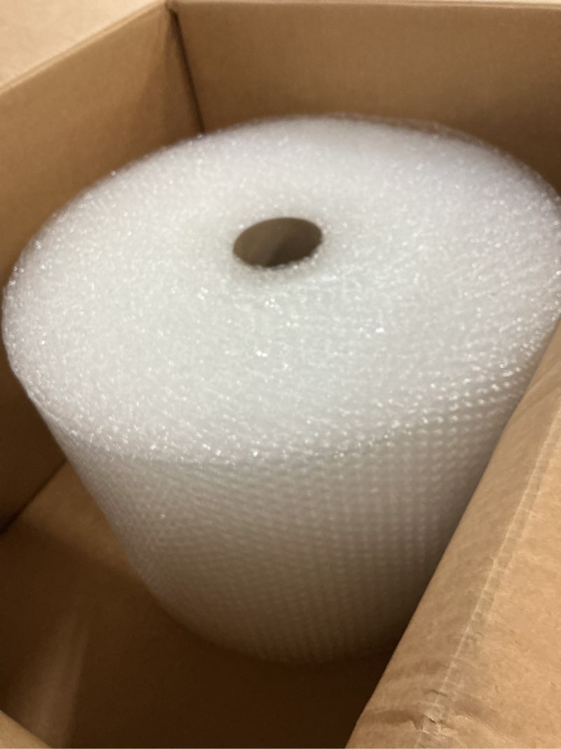 Condition photo showing Good Condition for amazon basics bubble wrap for moving, packing, shipping and storage, perforated protective cushioning for fragile items, 12-inch x 175-ft long roll, small 3/16", clear clear 12 inch x 175 ft