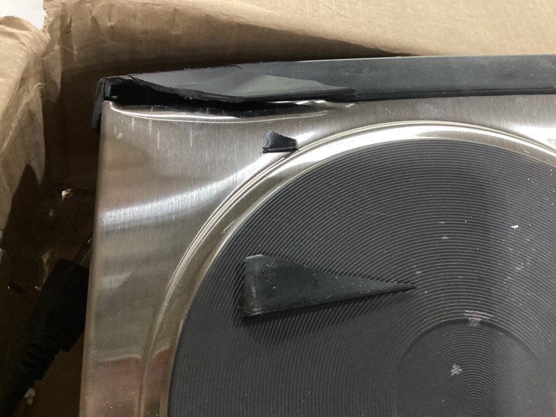 Damaged Cuisinart CB-30P1 Cast-Iron Single Burner, Stainless Steel