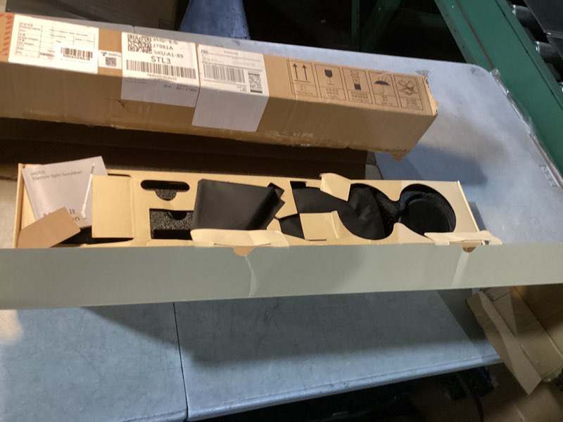 Condition photo showing Good Condition for HOTO Cordless Electric Spin Scrubber, IPX7 Full Body Waterproof Bathroom Cleaning Brush, Max 22 in-lb, Shower Scrubber Brush with Long Handle, 6 Brush Heads, Power Scrubber for Bathroom, Floor, Tile