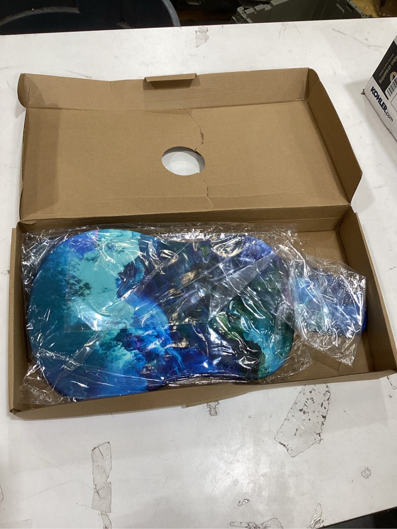 Condition photo showing Good Condition for Hokafenle 2in1 Combination, Wave Keyboard Wrist Rest and Ergonomic Curvature Mouse Pad Wrist Support for Relieve Wrist Pain, Filled with Soft Cushion Memory Foam, Nebula Dreamland