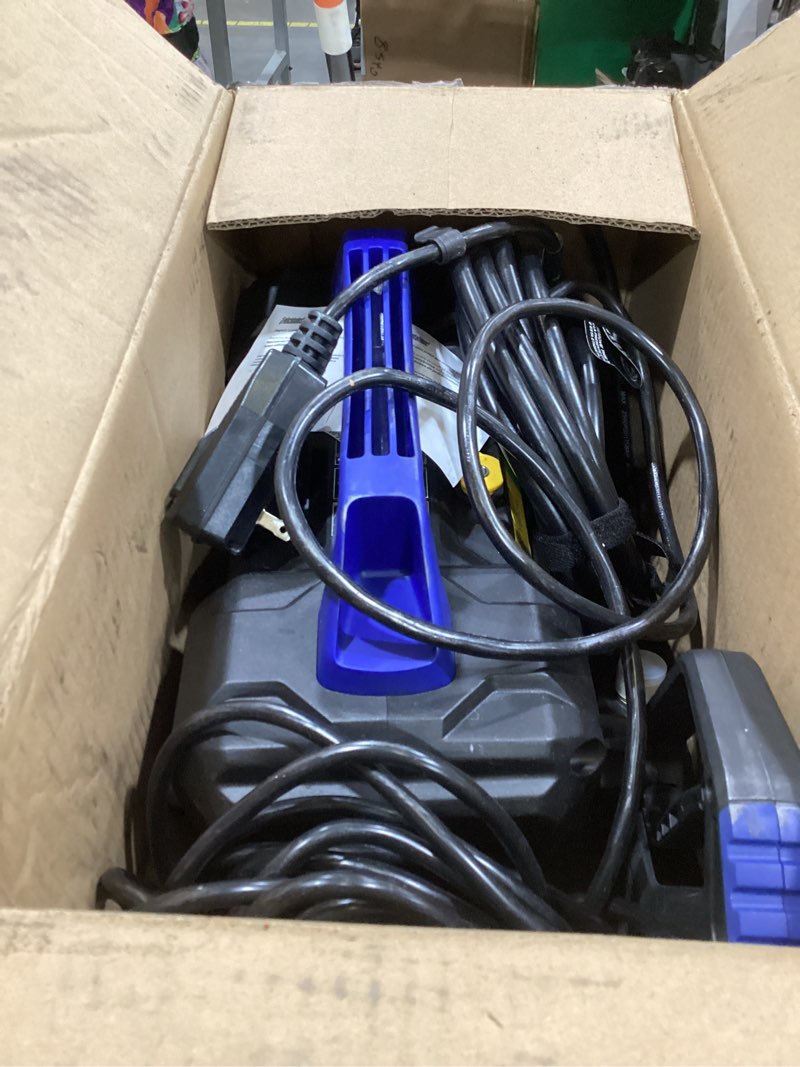 Condition photo showing As Is for westinghouse epx3100v electric pressure washer, 2100 max psi 1.76 max gpm, built-in carry handle, detachable foam cannon, pro-style steel wand, 3-nozzle set, for cars/fences/driveways/home/patios 2100 max psi - handheld