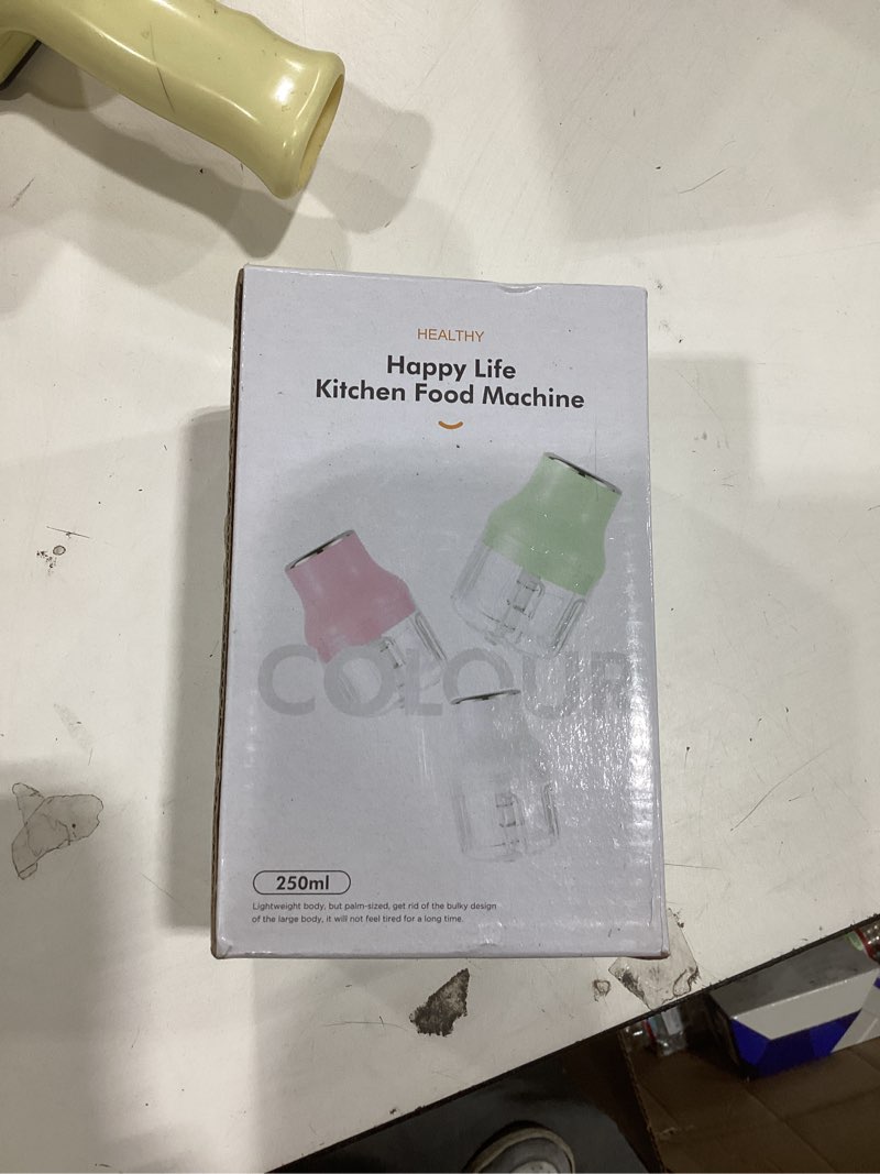 Condition photo showing New/Like New for Garlic Chopper, Mini Food Processor, USB Rechargeable Mini Chopper, Powerful Garlic Crusher, Blender to Vegetable, Wireless Vegetable Chopper for Ginger, Chili, Fruit, Meat, etc?250ML? 250ML White