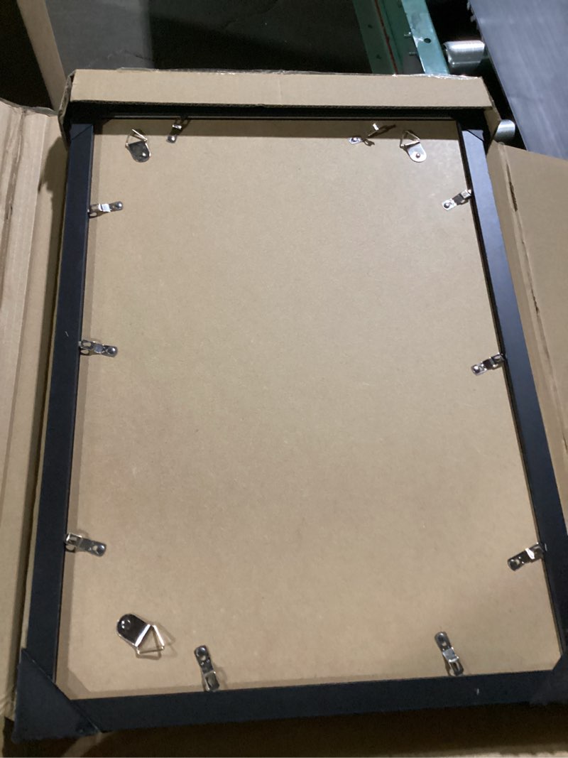 Condition photo showing Good Condition for yeskay 14x20 picture frame 3 pack - black poster frame display pictures 11x17 with mat or 14 x 20 without mat for wall hanging horizontal and vertical black 14x20(3pk)