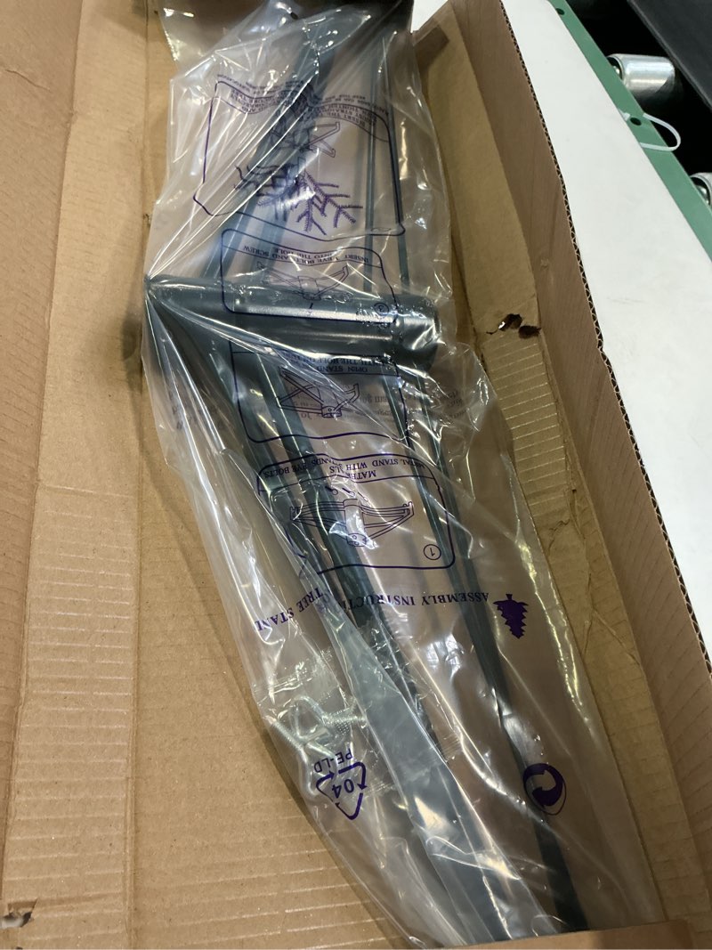 Condition photo showing New/Like New for JSungo 24-Inch Christmas Tree Stand, Folding Artificial Tree Stand Replacement, Metal Tree Base for 3-7.5 FT Trees, Fits Trunk Diameters up to 1.37 Inches, Green 24INCH Darkgreen