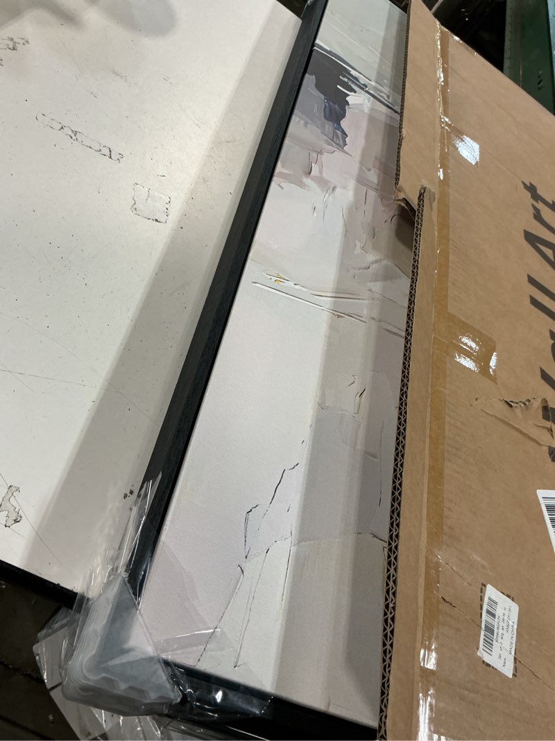 Condition photo showing Good Condition for Large Framed Neutral Abstract Wall Art, Set of 2 Modern Canvas Prints Paintings Artwork for Walls, Minimalist Colorful Pictures for Living Room Bedroom Dining Room Hallway Lounge Wall Decor 24x36 In 24" W x 36" H x 2Pcs Warm Neutral