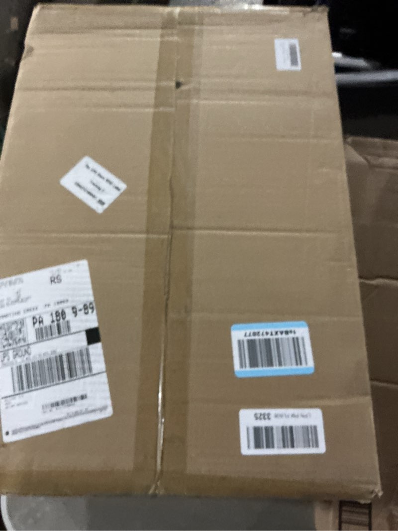 Condition photo showing Good Condition for Espird Farmhouse Drum Chandelier, 4-Light, 22in Pendant Light Fixture with Chain, Kitchen Island Pendant Over Table, Rustic Industrial Chandelier for Dining Room, Bedroom, Living Room, Foyer