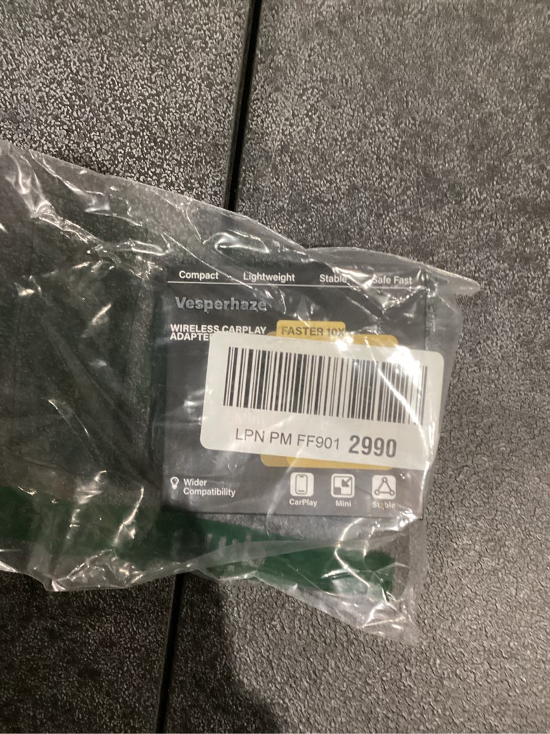 Condition photo showing Good Condition for 2025 Upgraded Wireless Carplay Adapter for Apple iPhone iOS 10+, Vesperhaze Plug & Play Auto-Connected Carplay Wireless Adapter-Stable Fit for Cars,Grey