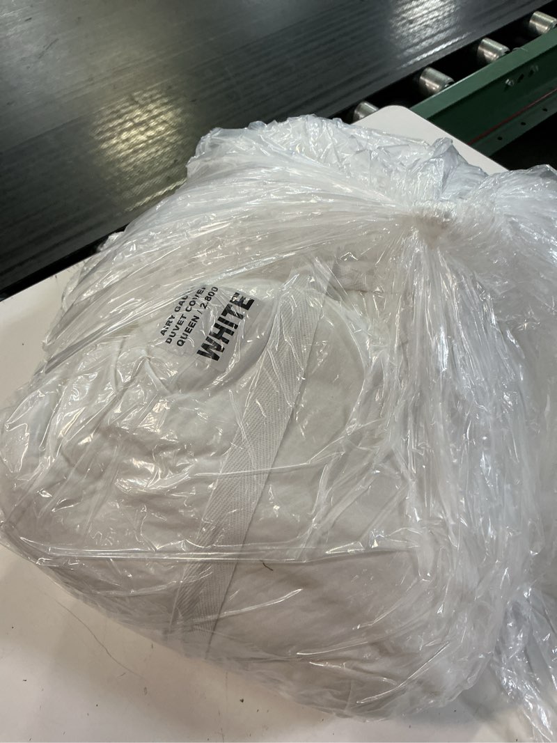 Condition photo showing Good Condition for quince organic cotton gauze duvet cover white queen 