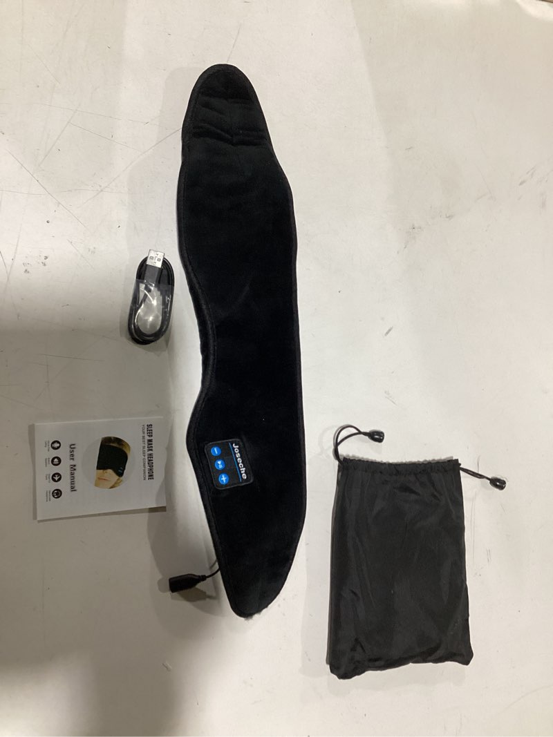 Condition photo showing New/Like New for Sleep Headphones Bluetooth Eye Mask, Joseche Wireless Bluetooth 5.2 Headphones Music Travel Sleeping Headphones Handsfree Sleeping Mask with Built-in Speakers Microphone Washable