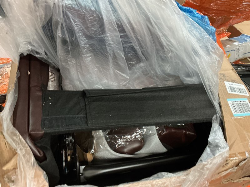 Condition photo showing As Is for YITAHOME Recliner Chair, Rocking Chair for Adults,Swivel Recliner with Cup Holders,Heat and Massage,(similar no same) color is BROWN 