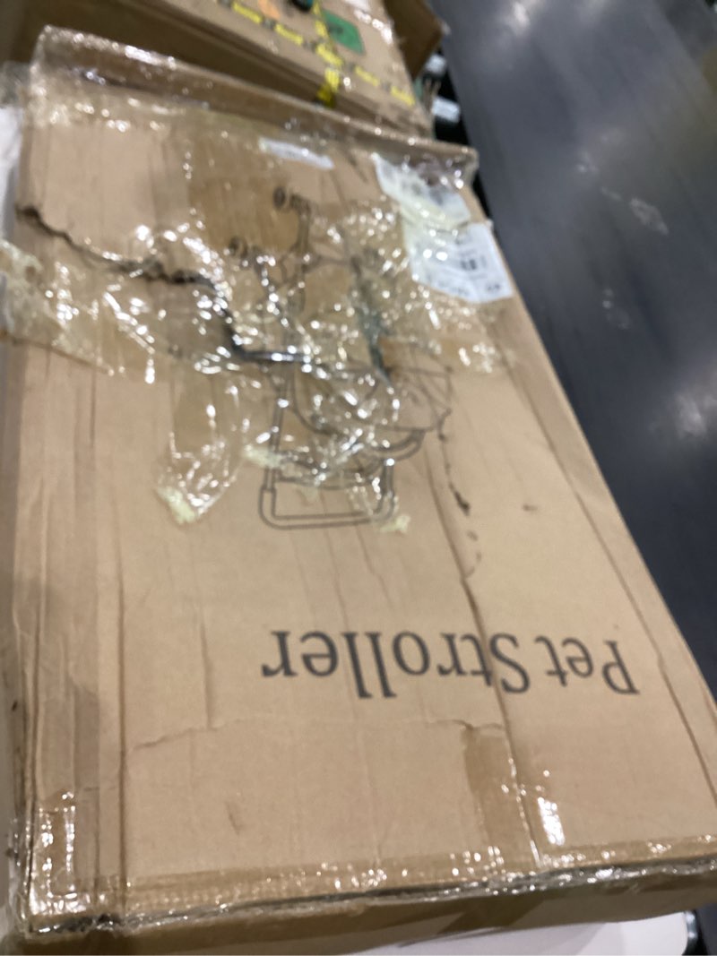 Condition photo showing New/Like New for Pet Stroller for Small Dogs and Cats with 4 Wheels, Foldable Portable Dog Stroller with Detachable Carrier, Sun Shades, Storage Basket & Cup Holder, Up to 33 lbs