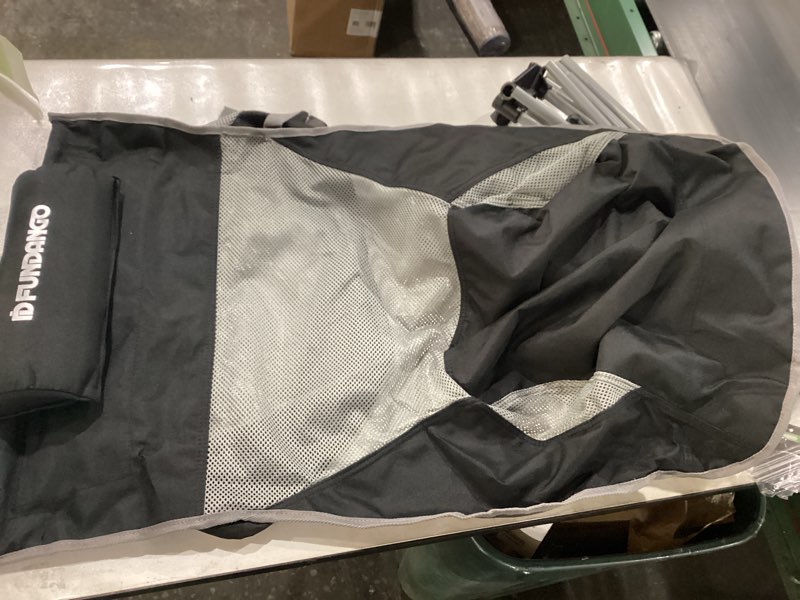 Condition photo showing New/Like New for Fundango set of two Portable High Back Camping Chair, Support Heavy Duty 440 lbs, Lightweight Folding Chair with Adjustable Pillow for Hiking, Beach, Backpacking\nSimilar to stock photo , 