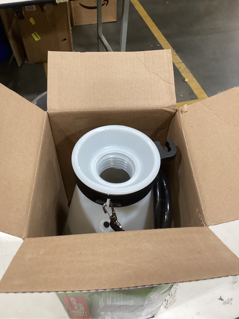 Condition photo showing New/Like New for scotts 2 gallon lithium-ion battery powered sprayer with pump zero technology, rechargeable lawn & garden tank sprayer, model 190567