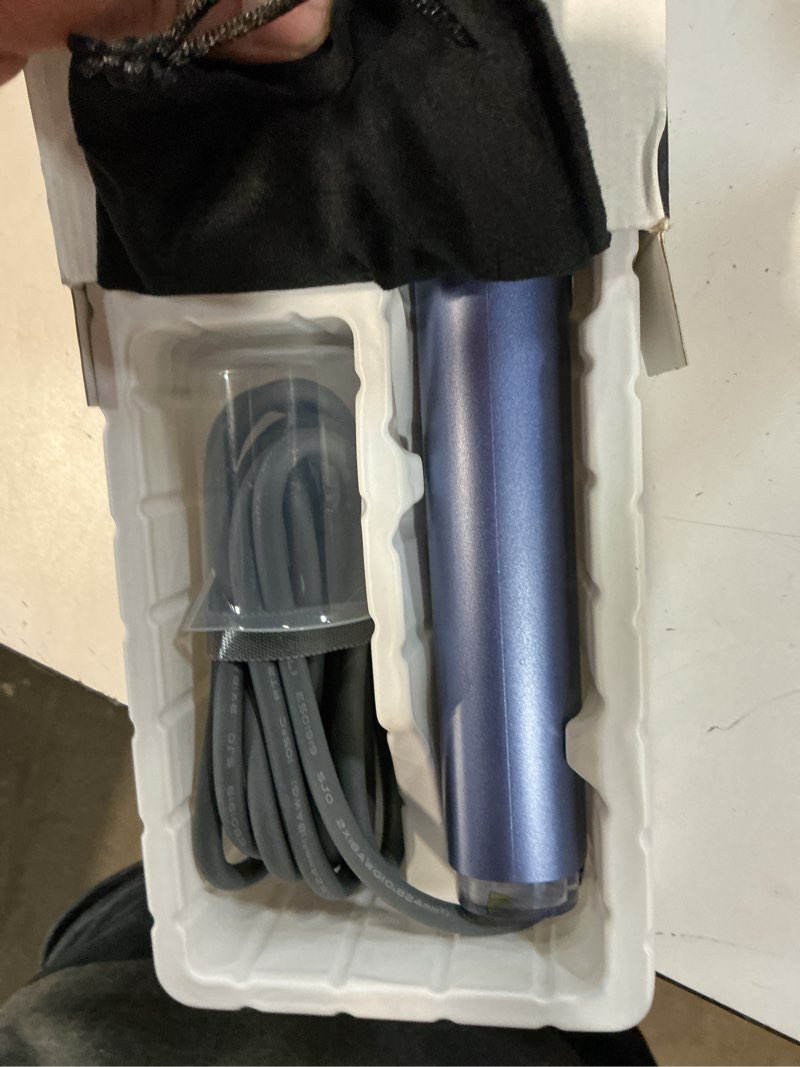 Condition photo showing Good Condition for steamer for clothes, 1000w portable garment steamer travel size, 100-240v dual voltage, 120ml tank handheld steam & iron 2 in 1, for home, business, global & europe traveling, blue