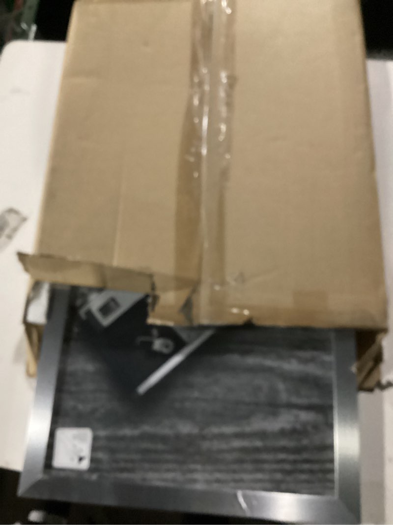 Condition photo showing New/Like New for Americanflat 16x20 Picture Frame with Polished Plexiglass - Silver Photo Frame - Wide Picture Frames Made of Engineered Wood for Vertical or Horizontal Wall Display - Epic Collection - Silver Silver 16x20
