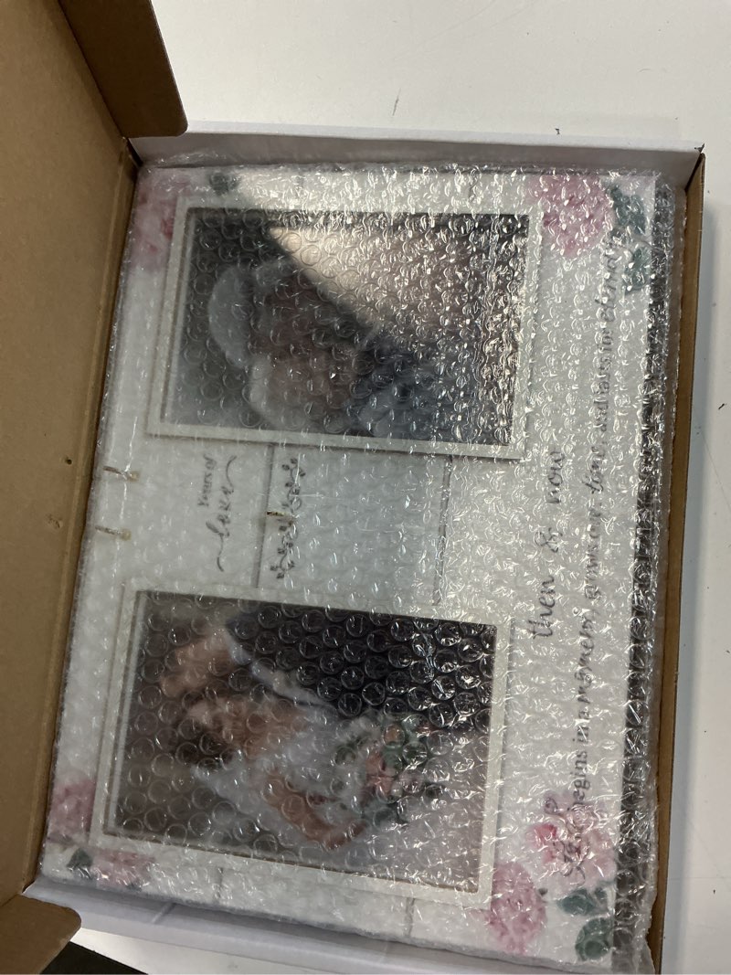 Condition photo showing Good Condition for a'arkaj 25th / 30th / 40th / 50th anniversary frame, gift for couple, parents, husband and wife, 1-99 years then & now picture frame, wedding keepsake with number inserts white - eternal love