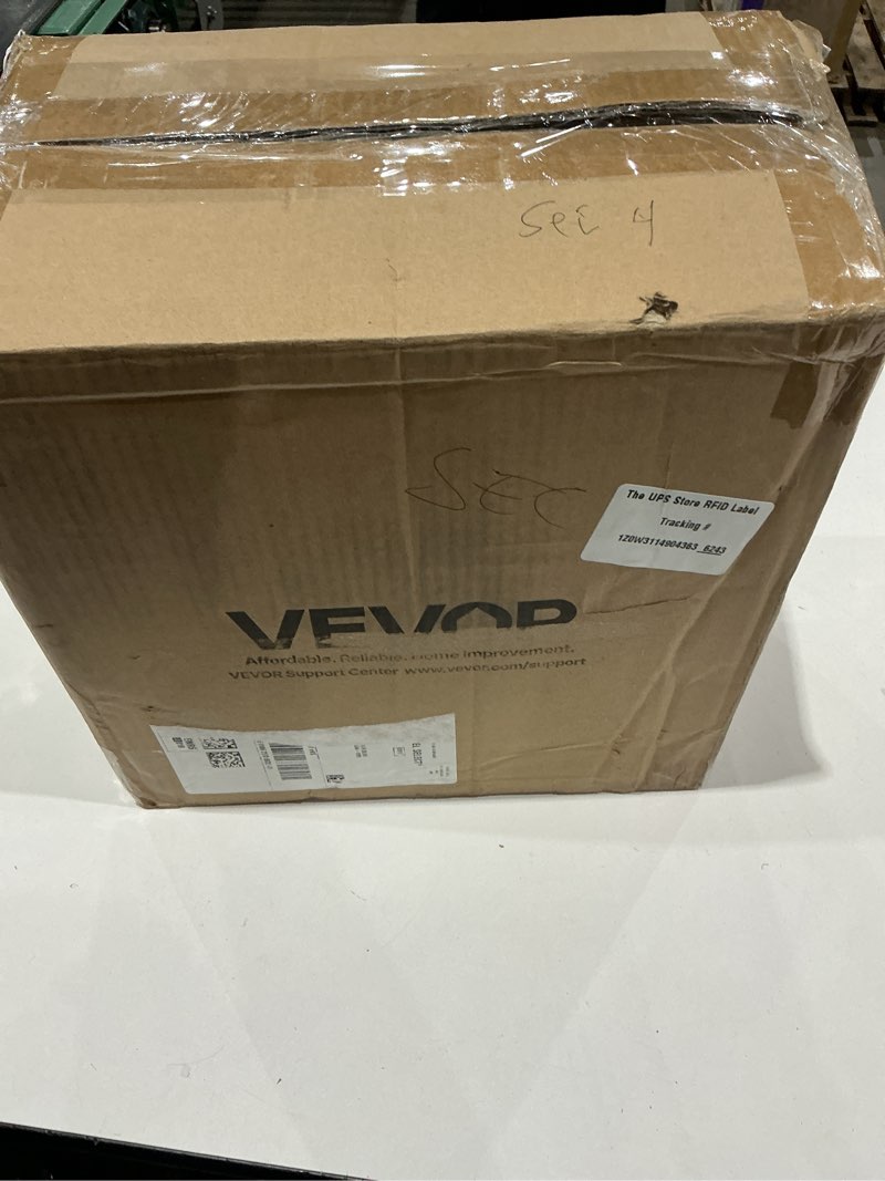 Condition photo showing New/Like New for vevor 10 inch exhaust fan, wall mounted attic fan with variable speed, temperature & humidity controller, 1000 cfm, automatic shutter 2025v-blk 10 inch
