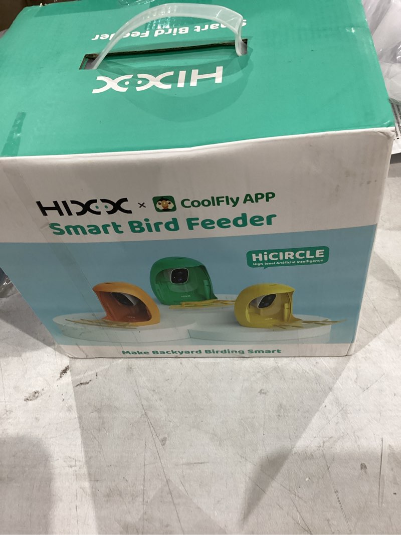 Condition photo showing New/Like New for HIXX Smart Bird Feeder with Camera, AI Identify Birds & Auto Capture, 2K HD Live Camera Birdwatching with Color Night Vision for Bird Lovers Gifts (Pea Green)