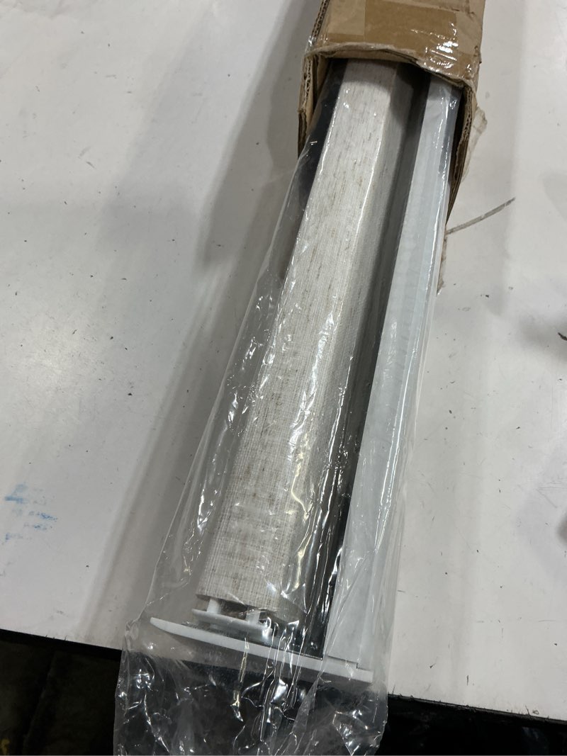Condition photo showing Good Condition for persilux light filtering roller shades for window blinds,cordless,linen fabric,thermal insulated fabric uv protection shades for home,office,bedroom,door,light filtering-cream,34 1/2" w x 64" h 34 1/2"w x 64"h light filtering-cream