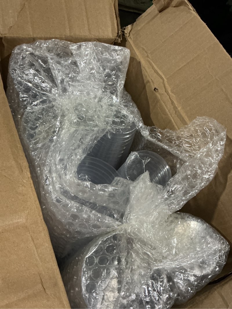 Condition photo showing Good Condition for 200counts 12 oz. hard plastic cups fancy disposable cups for party, 12 ounce clear elegant wedding cups disposable wine glasses for parties 12oz-200-clear