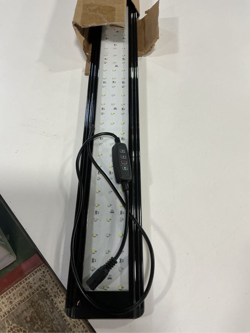 Condition photo showing As Is for Tatub 19W LED Aquarium Light for 30"-36" Fish Tank, Full Spectrum Fish Tank Light with White Blue Red Green LEDs, 10 Levels of Brightness?Timer Auto On/Off 19W for 30-36 inch tank